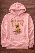 Hoodies Pink  color
