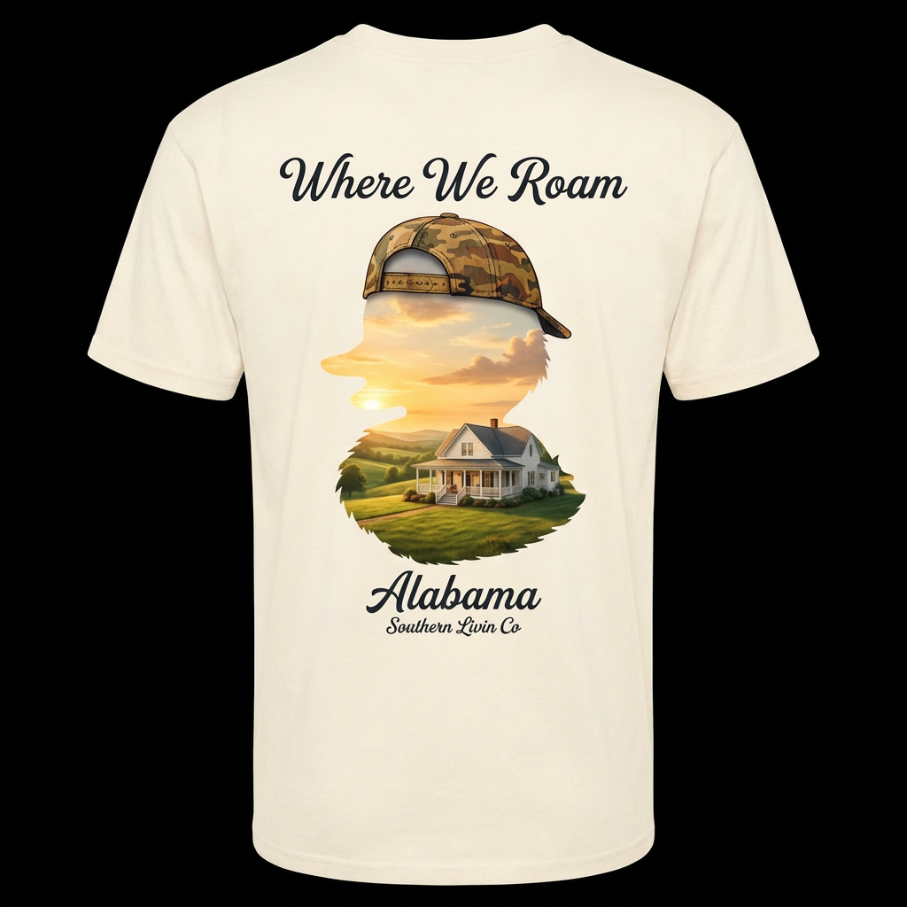 Where We Roam Alabama Tee - Southern Livin Co