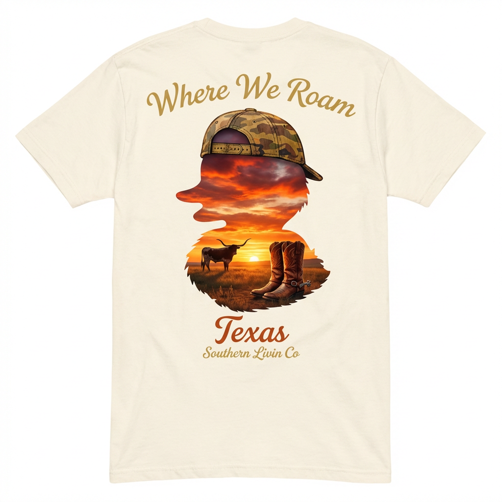 Where We Roam Texas Tee - Southern Livin Co